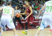 Latvijas basketbola izlase pārbaudes spēlē apspēlē Slovēniju - 30