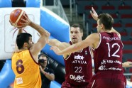 Latvijas izlase ar drošu uzvaru noslēdz gatavošanos 'Eurobasket 2015' - 23