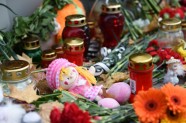 Ziedu un svecīšu nolikšana pie Krievijas vēstniecības aviokatastrofā Ēģiptē bojāgājušo piemiņai	 - 8