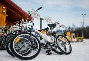 Migranti ar velosipēdiem uz Krievijas-Norvēģijas robežas - 2