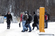 Migranti ar velosipēdiem uz Krievijas-Norvēģijas robežas - 16