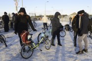 Migranti ar velosipēdiem uz Krievijas-Norvēģijas robežas - 18