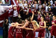 Latvijas un Lietuvas sieviešu basketbola izlašu spēle  - 18