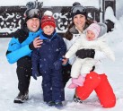 The Duke and Duchess of Cambridge, Prince George and Princess Charlotte enjoy a skiing holiday in the French Alps - 1