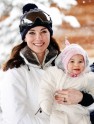The Duke and Duchess of Cambridge, Prince George and Princess Charlotte enjoy a skiing holiday in the French Alps - 5