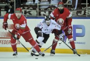 Hokejs, pārbaudes spēle: Latvija - Baltkrievija - 7