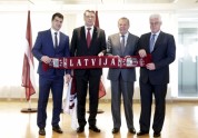 Hokejs, Valsts prezidents Vējonis tiekas ar Latvijas hokeja izlasi - 2