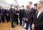 Hokejs, Valsts prezidents Vējonis tiekas ar Latvijas hokeja izlasi - 6