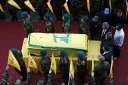 'Hezbollah' Sīrijas augstākā komandiera bēres - 3