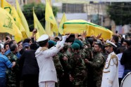 'Hezbollah' Sīrijas augstākā komandiera bēres - 6