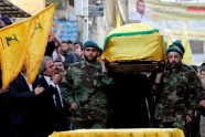 'Hezbollah' Sīrijas augstākā komandiera bēres - 7