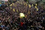 'Hezbollah' Sīrijas augstākā komandiera bēres - 9