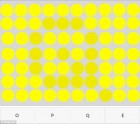 Optiskā ilūzija ar apļiem un burtiem - 2