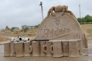 Открылся 10-й международный фестиваль песчаных скульптур в Елгаве…