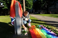Vašingtona laukumā Rīgā piemin traģiskos notikumus Orlando ASV