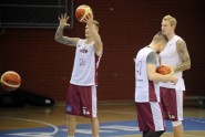 Basketbols, Latvijas basketbola izlases treniņš Belgradā - 2