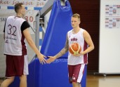 Basketbols, Latvijas basketbola izlases treniņš Belgradā - 5