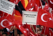 Erdogana atbalsta akcija Ķelnē, Vācijā - 4