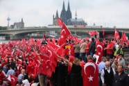 Erdogana atbalsta akcija Ķelnē, Vācijā - 15