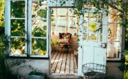 krēsls vintage veranda augusts septembris atvasara lauki