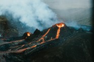 vulkāns Islande lava krāteris