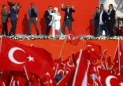 Erdogana atbalstītāju mītiņš Turcijā - 6