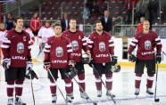 Hokejs, pārbaudes spēle: Latvija - Dānija