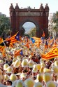 Demonstrācija Katalonijas neatkarības atbalstam Barselonā - 1