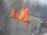 Пожар на улице Калнциема.