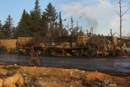 Alepo sabombardēts humānās palīdzības konvojs - 1
