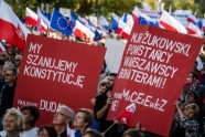Poļu protesti pret Polijas valdību