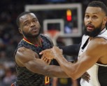 Basketbols, NBA: Sanantonio "Spurs" pret Atlantas "Hawks" - 13