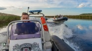 Rīgas pašvaldības policija demonstrē jauno laivu  - 18