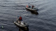 Rīgas pašvaldības policija demonstrē jauno laivu  - 32