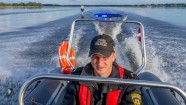 Rīgas pašvaldības policija demonstrē jauno laivu  - 43