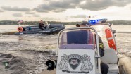 Rīgas pašvaldības policija demonstrē jauno laivu  - 47