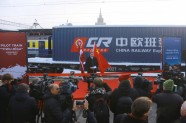No Ķīnas uz Rīgu atbraucis pirmais testa konteinervilciens - 7