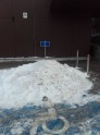 Sniega kupena Jēkabpils 'Maxima' stāvlaukumā - 1