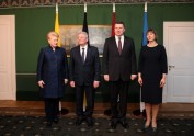 Latvijas prezidents tiekas ar Vācijas, Lietuvas un Igaunijas prezidentiem - 11