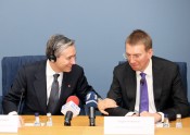 Kanādas ārējās tirdzniecības ministra un Latvijas ārlietu ministra preses konference - 4