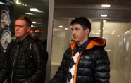 Andreja Rastorgujeva sagaidīšana lidostā Rīga