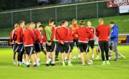Latvijas nacionālās futbola izlases pirmais treniņš Šveicē, Nionā - 15