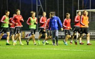 Latvijas nacionālās futbola izlases pirmais treniņš Šveicē, Nionā - 17