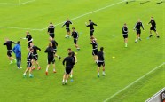 Latvijas nacionālās futbola izlases otrā treniņu diena Nionā - 5