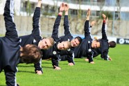 Latvijas futbola izlases noslēdzošais treniņš Nionā