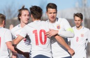 Futbols, Federāciju kausa turnīra spēle: Latvijas U-19 jauniešu futbola izlase pret Norvēģiju - 41