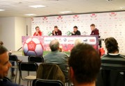 Marians Pahars un Andris Vaņins preses konfrencē pirms spēles pret Šveici  - 16