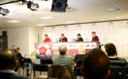 Marians Pahars un Andris Vaņins preses konfrencē pirms spēles pret Šveici  - 17