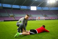 Latvijas nacionālās futbola izlases izlases pirmsspēles treniņš Ženēvā - 7