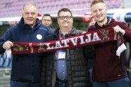 Latvijas nacionālās futbola izlases izlases pirmsspēles treniņš Ženēvā - 47